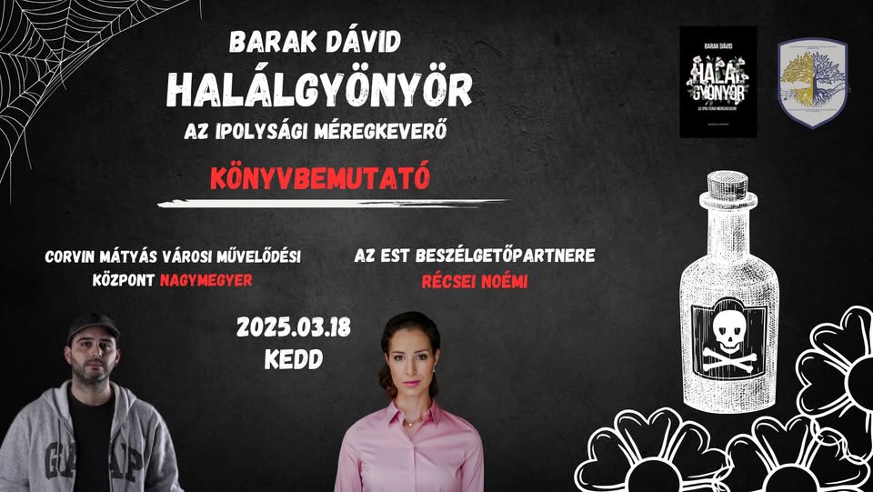 Barak Dávid: „Halálgyönyör” - Könyvbemutató