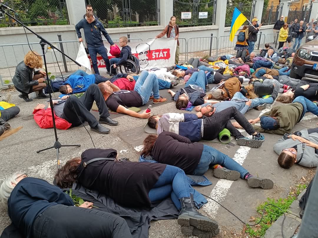 Slovensko je Európa! Rusko je teroristický štát! Žilina pochoduje a protestuje 25. 4. 2025