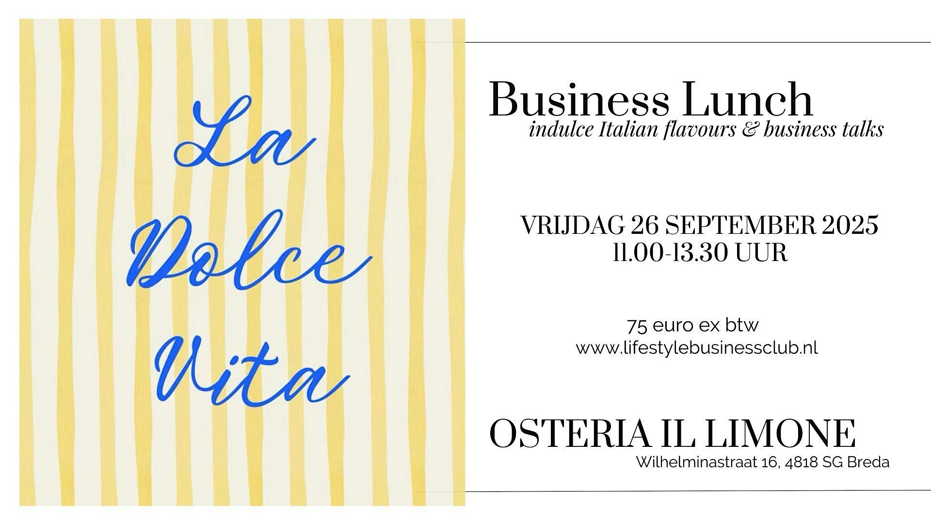 Italian Business Lunch La Dolce Vita
