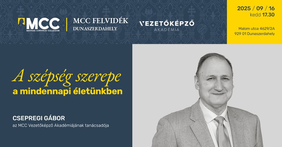 Csepregi Gábor: A szépség szerepe a mindennapi életünkben