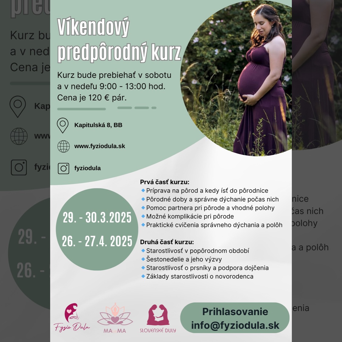 Víkendový predpôrodný kurz