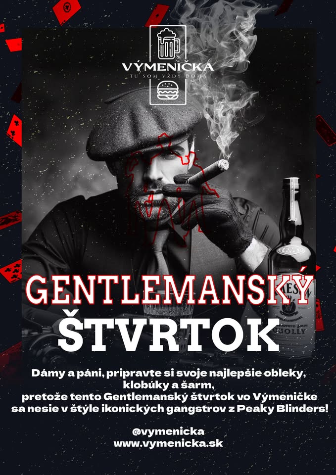 GENTLEMANSKÝ ŠTVRTOK: STAŇ SA GANSTEROM Z PEAKY BLINDERS!