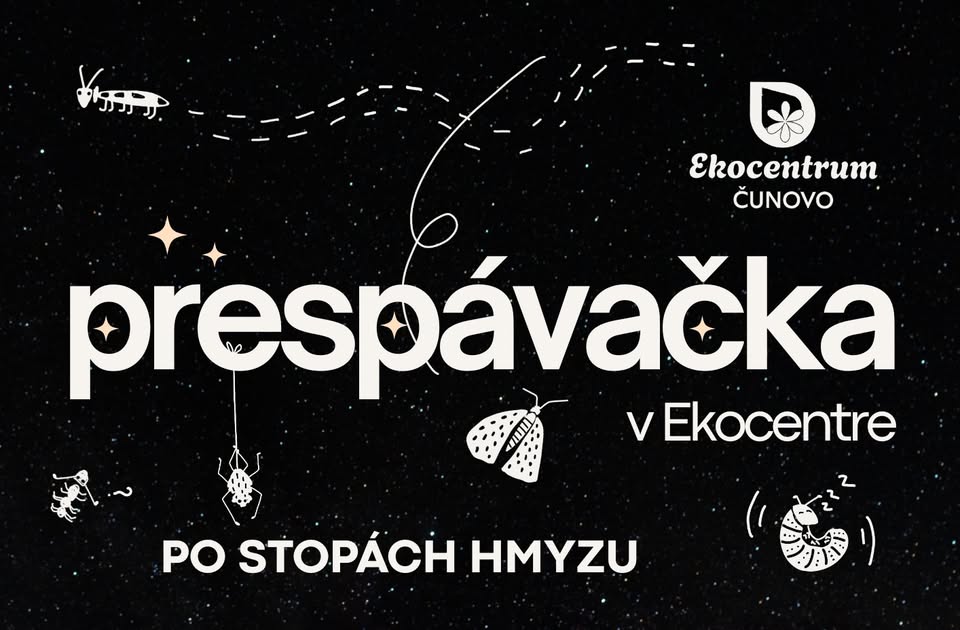 Prespávačka v Ekocentre: Po stopách hmyzu 🐜🔦