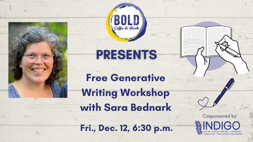 Free Generative Writing Workshop with Sara Bednark