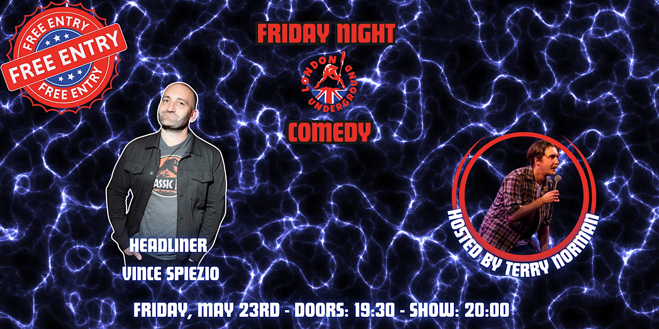 Friday Night Comedy @ London Underground: FREE ENTRY!