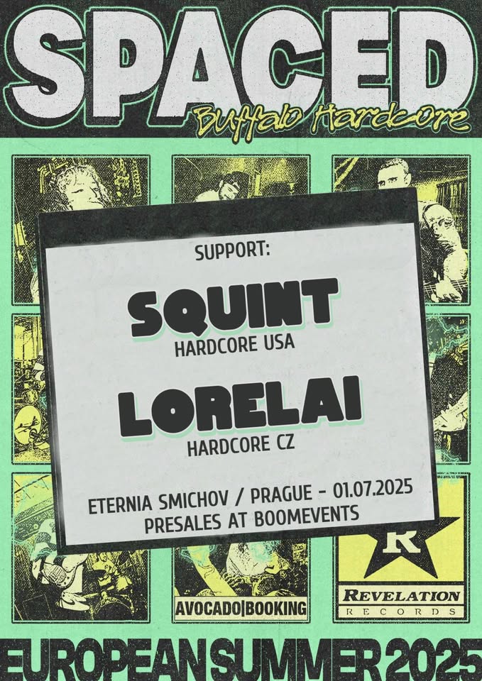 SPACED (US) // SQUINT (US) // LORELAI (CZ) - Eternia Půda