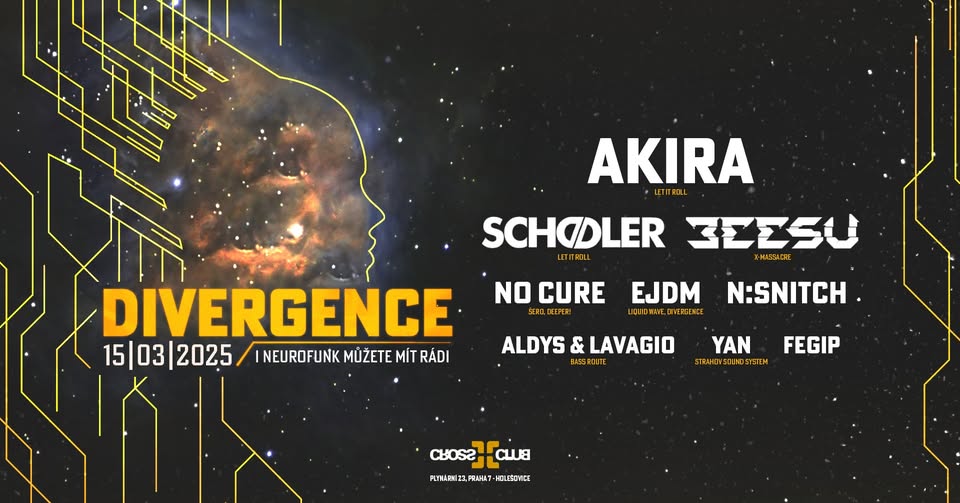 🧠 DIVERGENCE w/ AKIRA, SCHOOLER, BEESU and support @ CROSS][CLUB - 15.3.2025