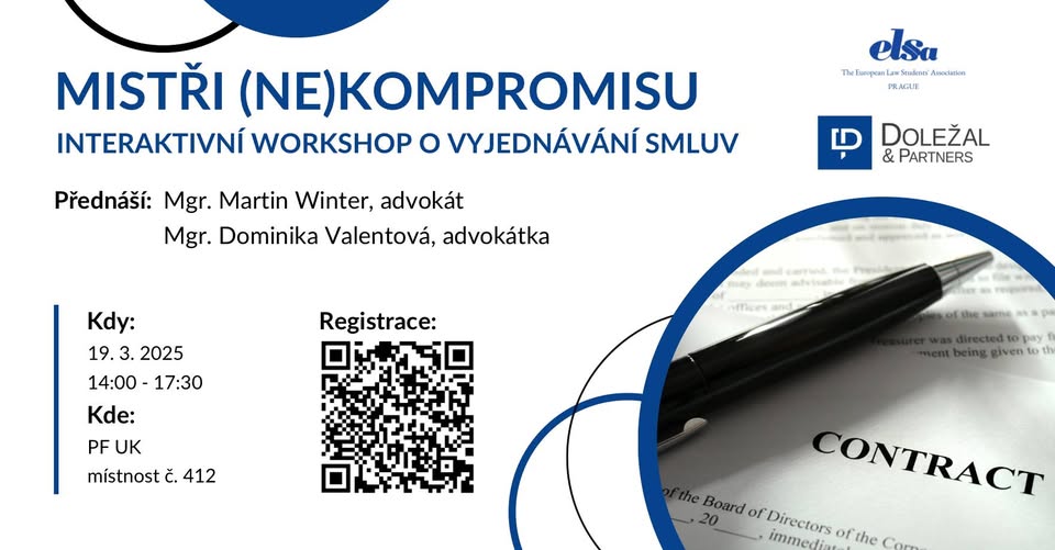 Mistři (ne)kompromisu: Interaktivní workshop o vyjednávání smluv