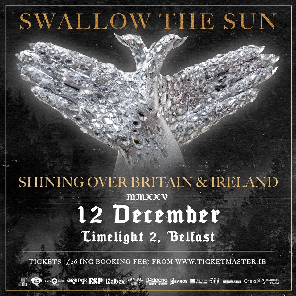 Swallow The Sun  + Support. Friday 12th December 2025