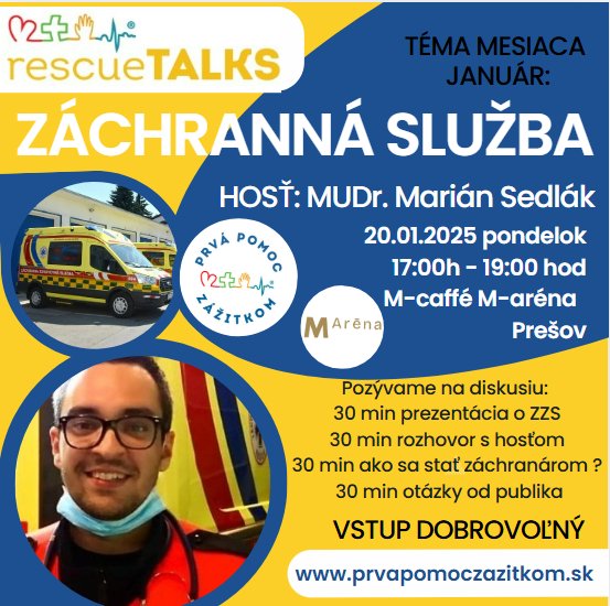 rescueTALKS - január 2025 záchranná služba