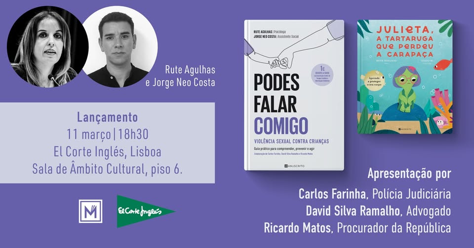 Lançamento de «Podes falar comigo»  de Rute Agulhas e Jorge Neo Costa