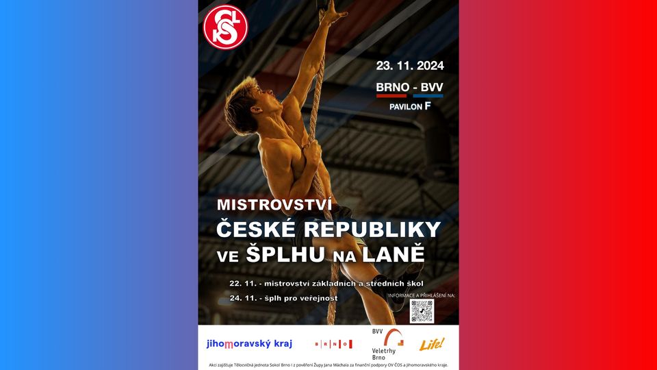 Mistrovství České republiky ve ŠPLHU na laně! 23. listopadu 2024