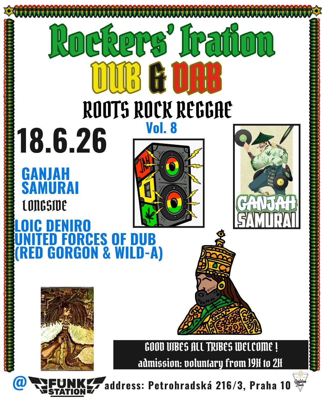 ROCKERS' IRATION w/Ganjah Samurai, United Forces of Dub & Loic deNiro