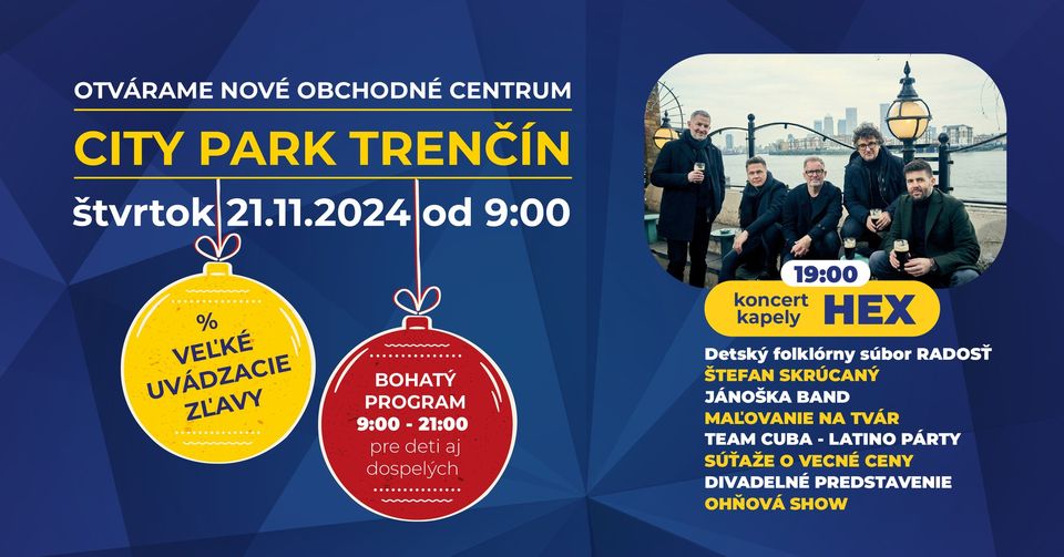 Oficiálne otvorenie CITY PARK Trenčín