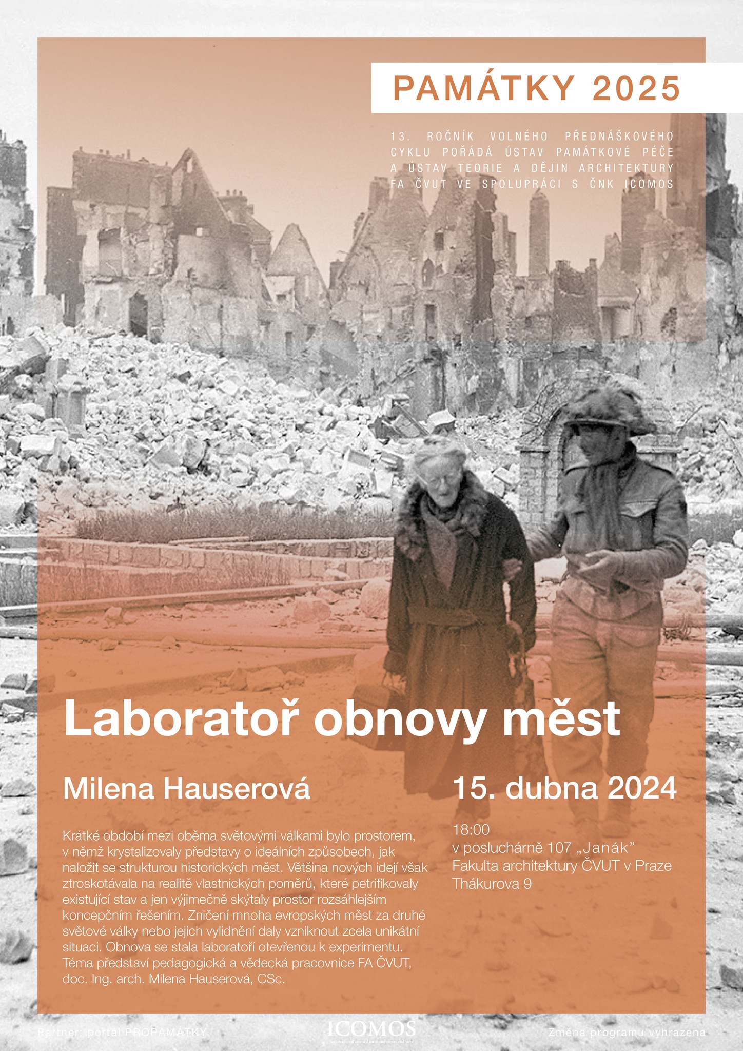PAMÁTKY: Milena Hauserová - Laboratoř obnovy měst