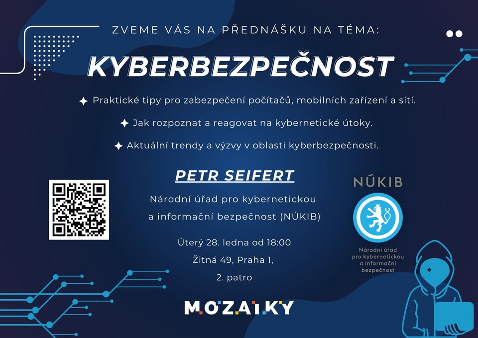 🔊 PŘEDNÁŠKA NA TÉMA: KYBERBEZPEČNOST 🔒💻