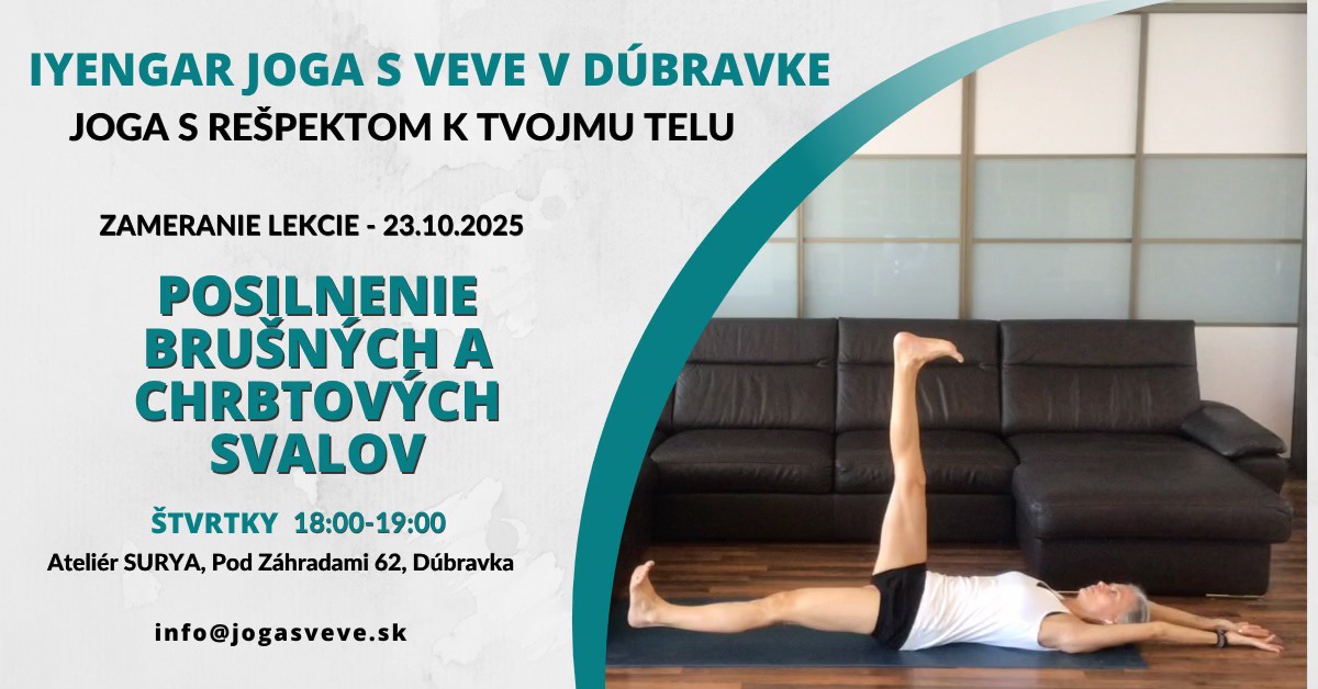 Iyengar joga pre zlepšenie držania tela, kvality dychu a pre lepšiu stabilitu