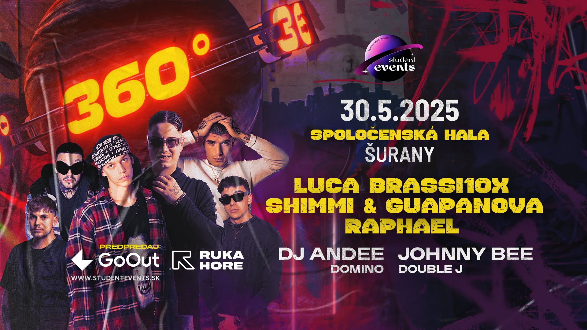 360º Stage | Šurany -  Luca Brassi10x | Shimmi | Raphael | guapanova