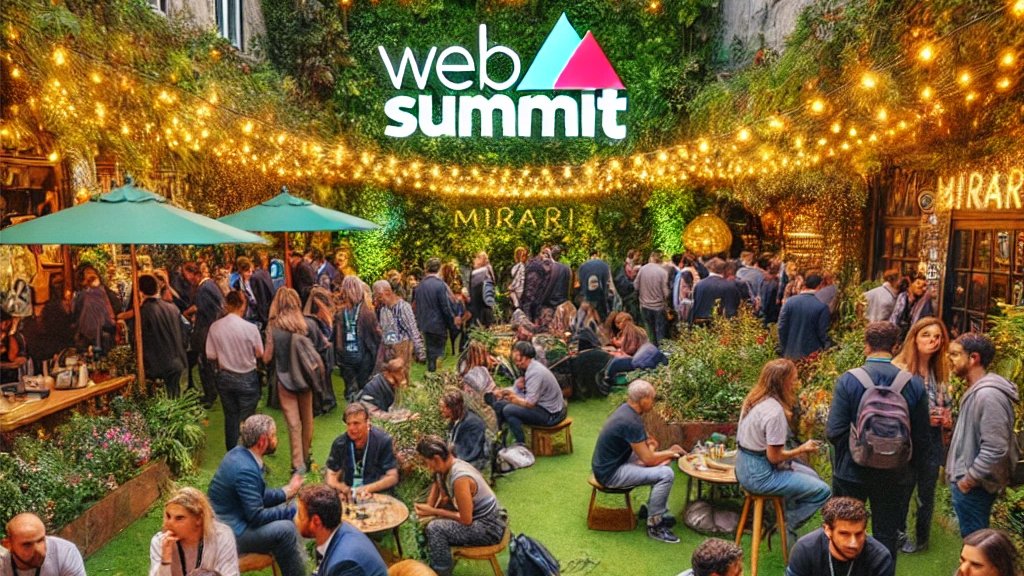 Websummit Warm Up Hidden Garden event