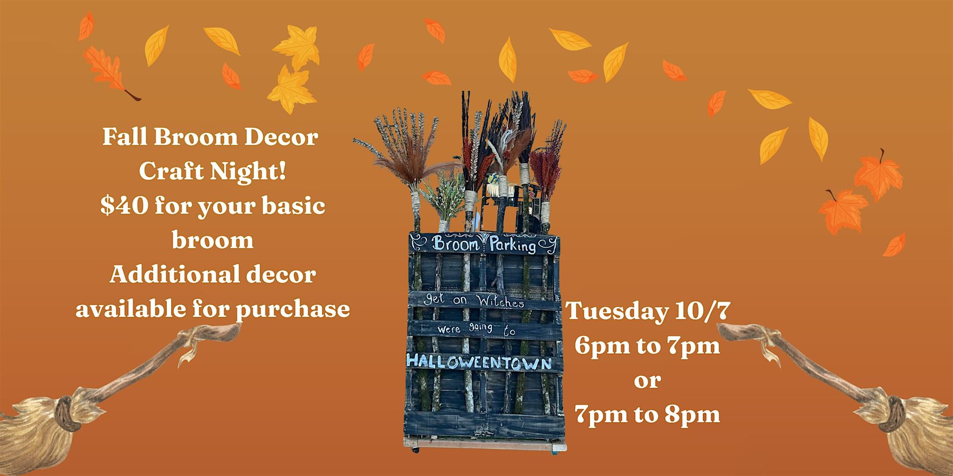 Broom Decor Craft Night