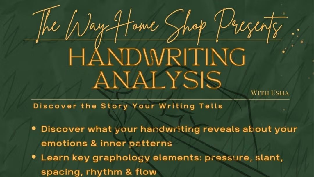 Handwriting Analysis Workshop — Discover the Story Your Writing Tells