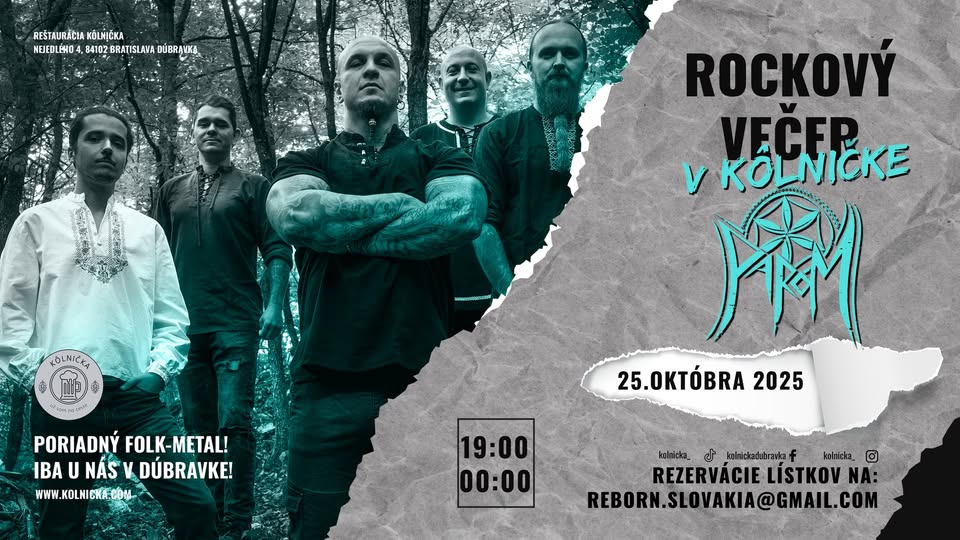 Folk- metalový večer v Kôlničke - Kapela Parom
