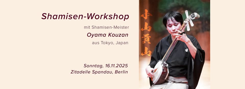 Shamisen-Workshop mit Shamisen-Meister Oyama Kouzan