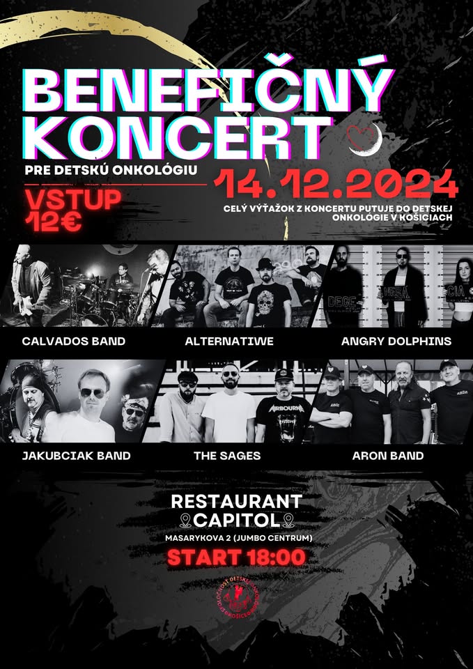BENEFIČNÝ KONCERT PRE DETSKÚ ONKOLÓGIU - RESTAURANT CAPITOL