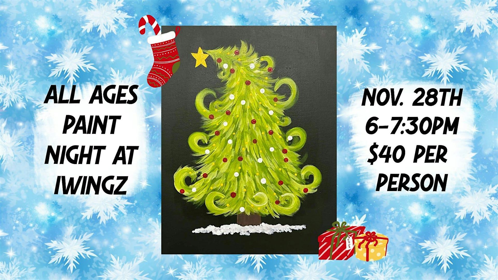 All Ages Paint Night at iWingz in Salem