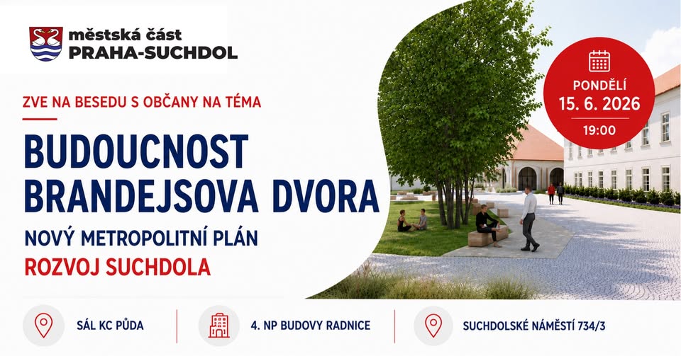 Budoucnost Brandejsova dvora, rozvoj Suchdola a metropolitní plán