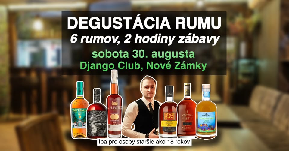 Riadená degustácia rumov v Nových Zámkoch - z Guatemaly až na Filipíny
