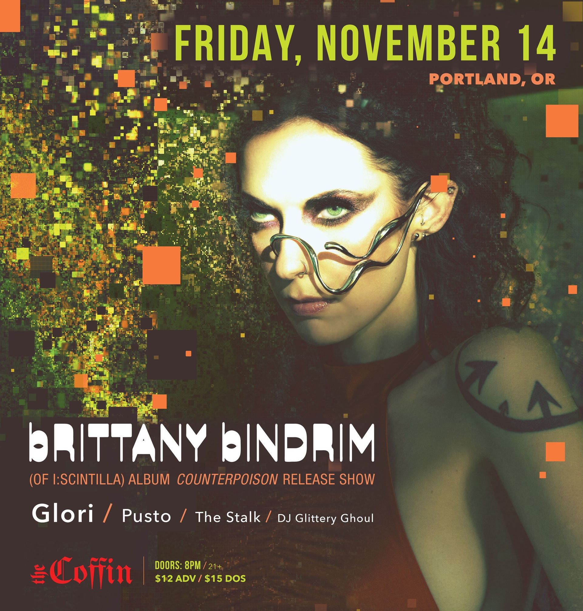 BRITTANY BINDRIM (of I:SCINTILLA) + Glori   + Pusto ( Lithuania) & The Stalk