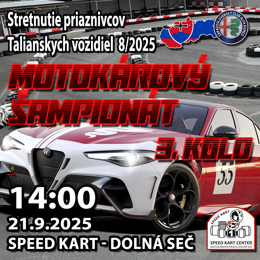 Stretnutie priaznivcov Talianskych vozidiel 8/2025