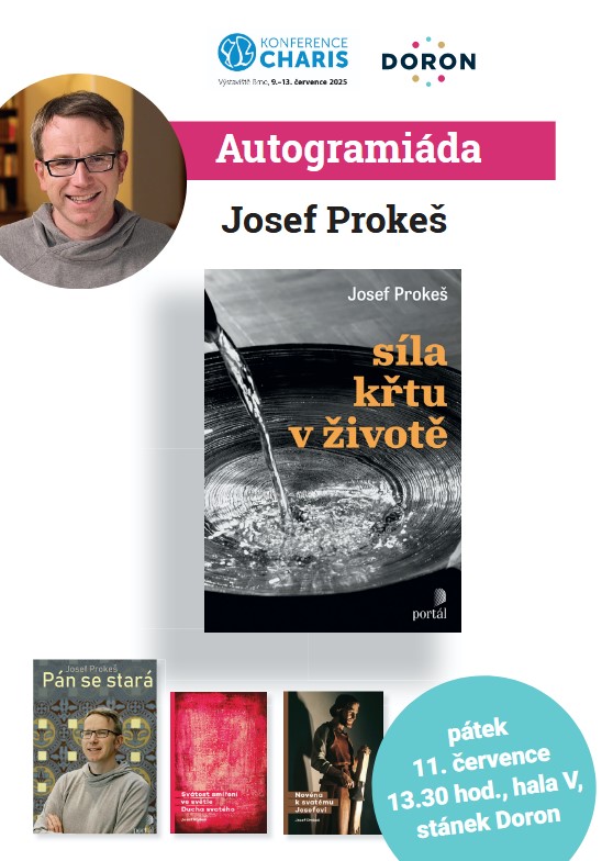 Autogramiáda Josefa Prokeše s knihou "Síla křtu v životě"