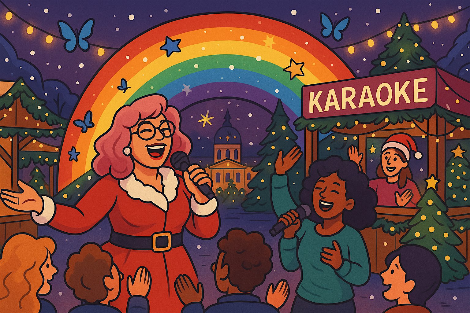 Karaoke at LGBTQIA Christmas Avenue Nollendorfplatz – Social Butterfly Club