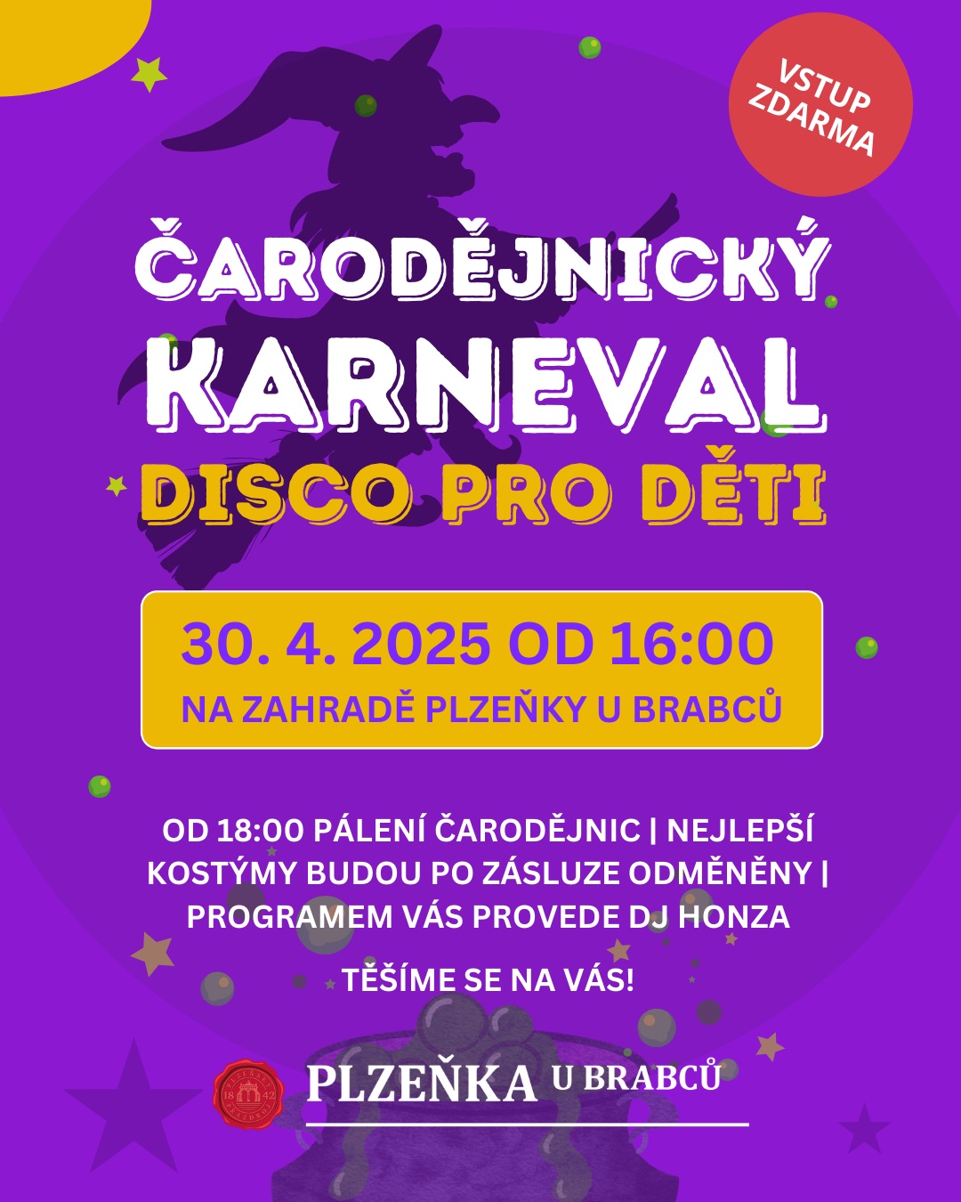 Čarodejnický karneval - disco pro děti