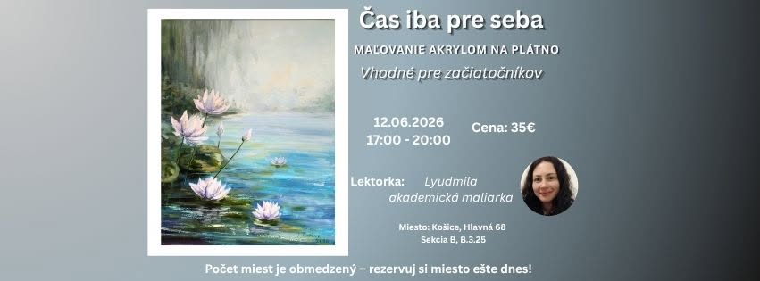 Čas iba pre seba: Maľovanie akrylom na plátno