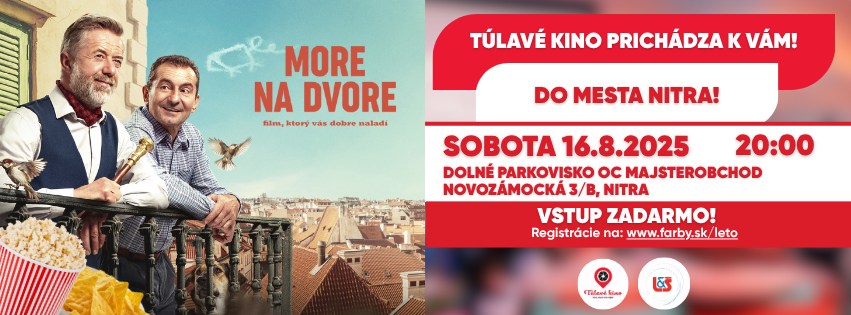 Túlavé kino prichádza do Nitry! Premietame film More na dvore!
