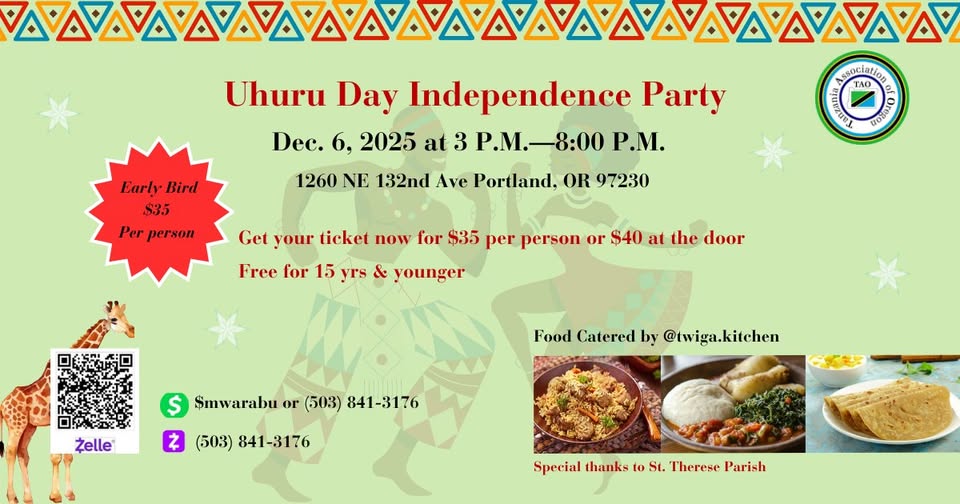 Uhuru Day – Tanzania Independence Party | Portland 2025