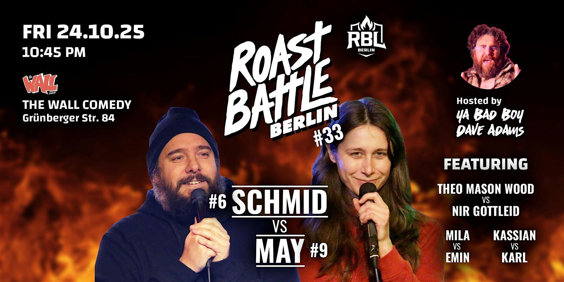 Roast Battle Berlin #33 Schmid vs. May: Standup Comedy in English
