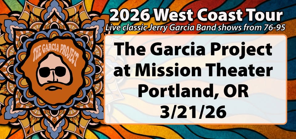 Live Jerry Garcia Band show recreations with The Garcia Project @ the Mission Theater on 3/21/26