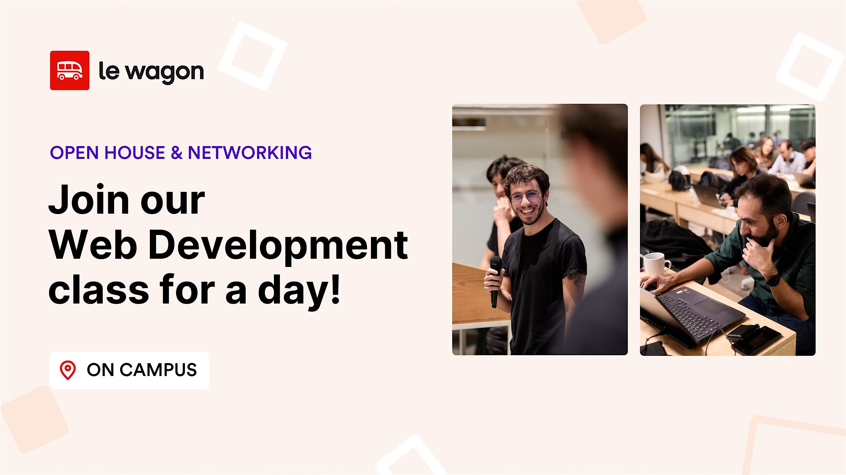 Join our Web Development class for a day!
