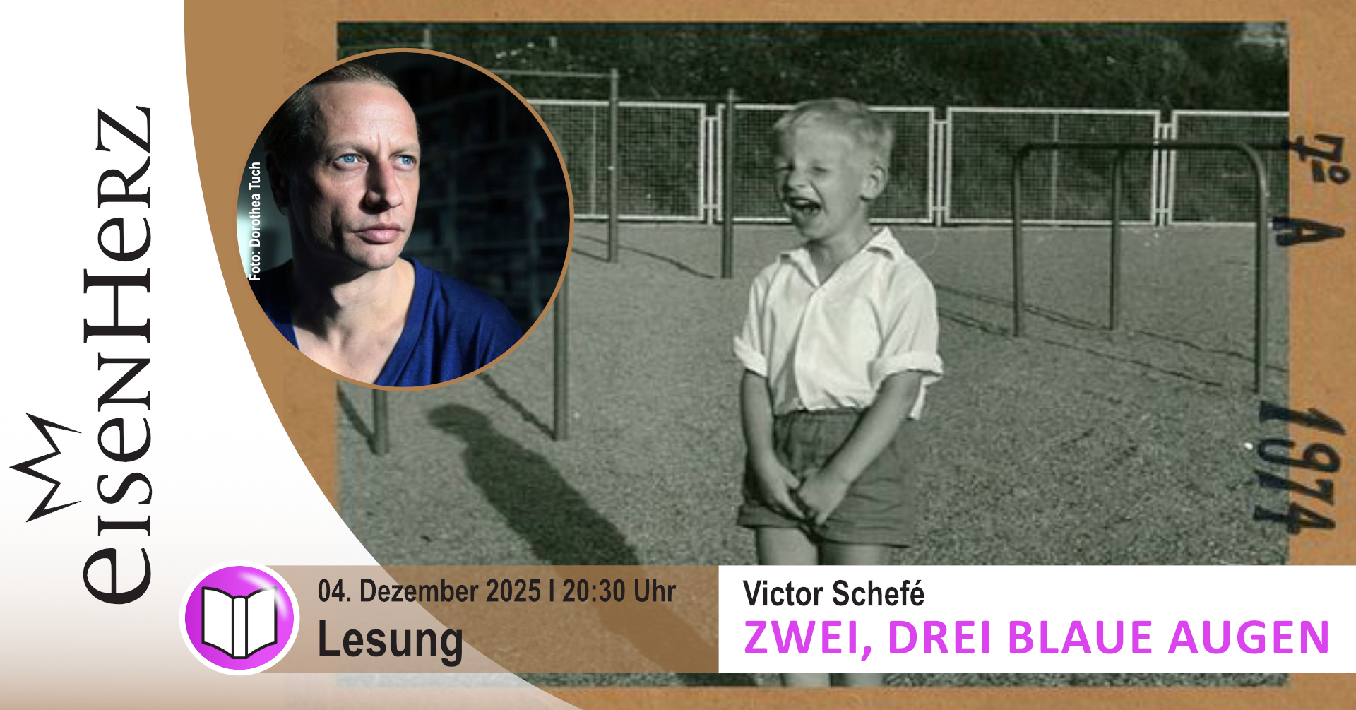 Lesung: Victor Schefé - Zwei, drei blaue Augen