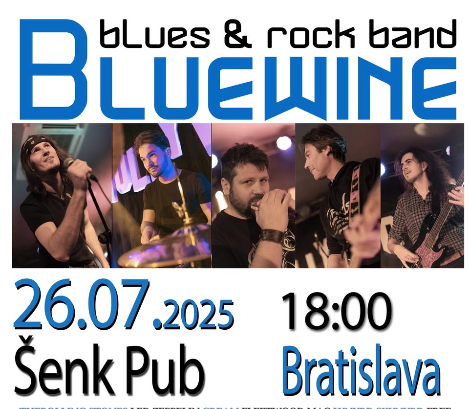 BLUEWINE v Šenk Pube (Bratislava) 26.07.2025