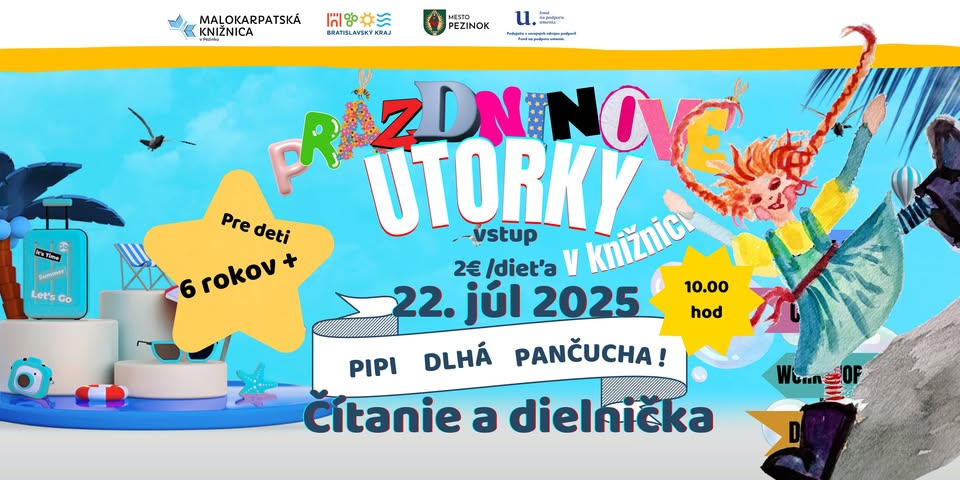 Prázdninové utorky v knižnici: Pipi Dlhá Pančucha