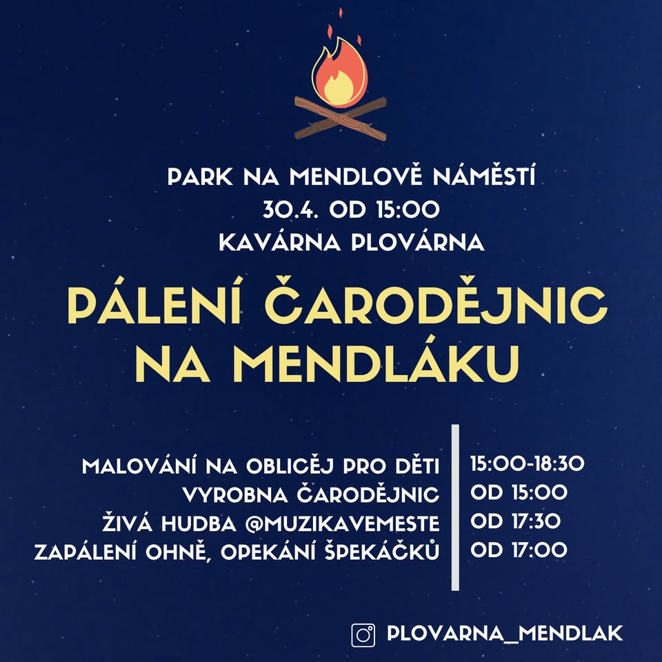 Pálení čarodějnic na Mendláku