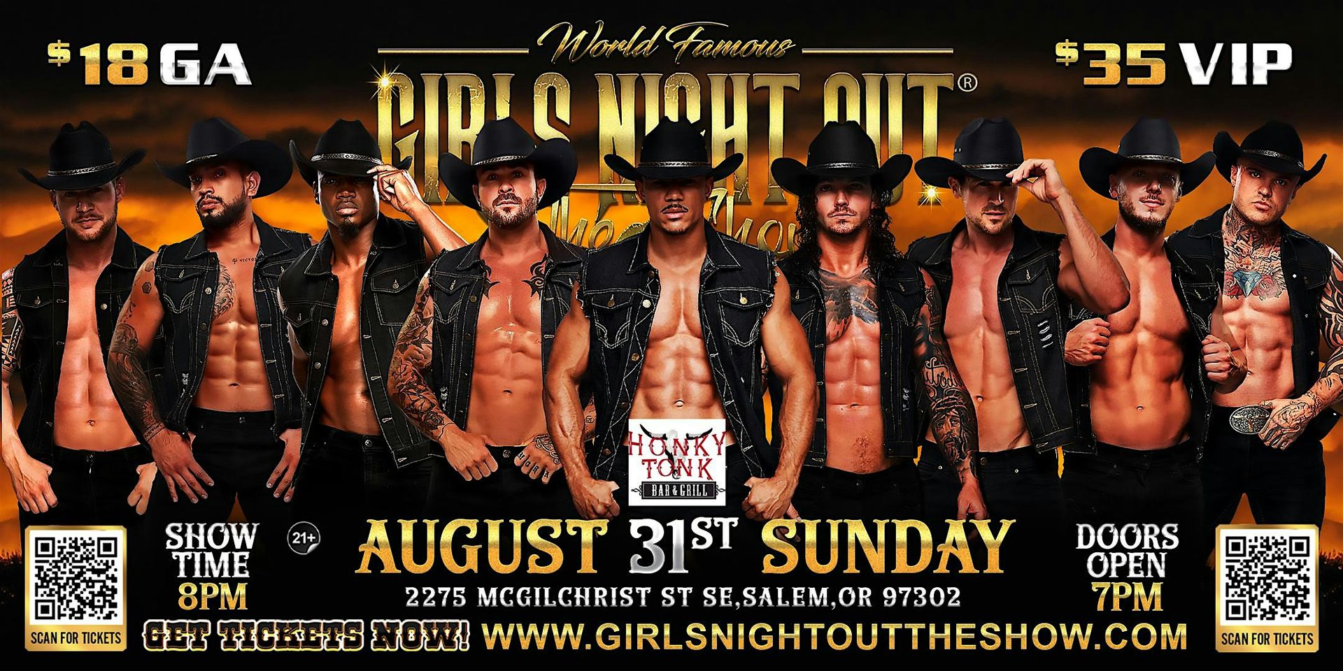 Girls Night Out the Show®  at Honky Tonk (Salem, OR)