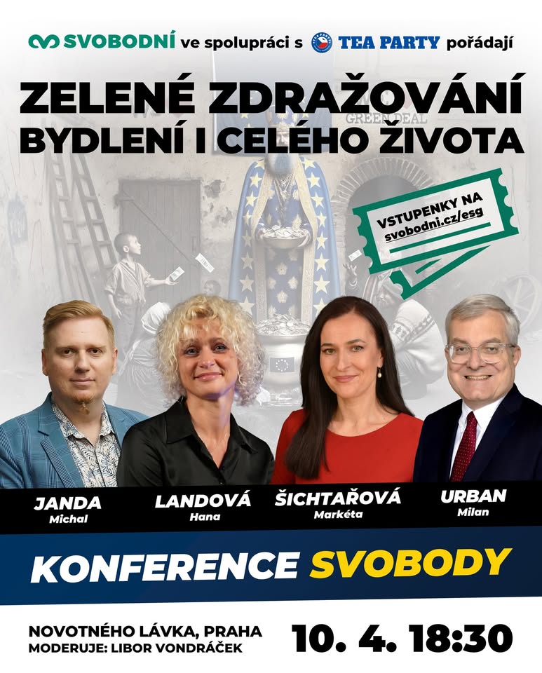 Konference svobody: Co všechno zdraží zelená ideologie? Zavede se emisní povolenka na život?