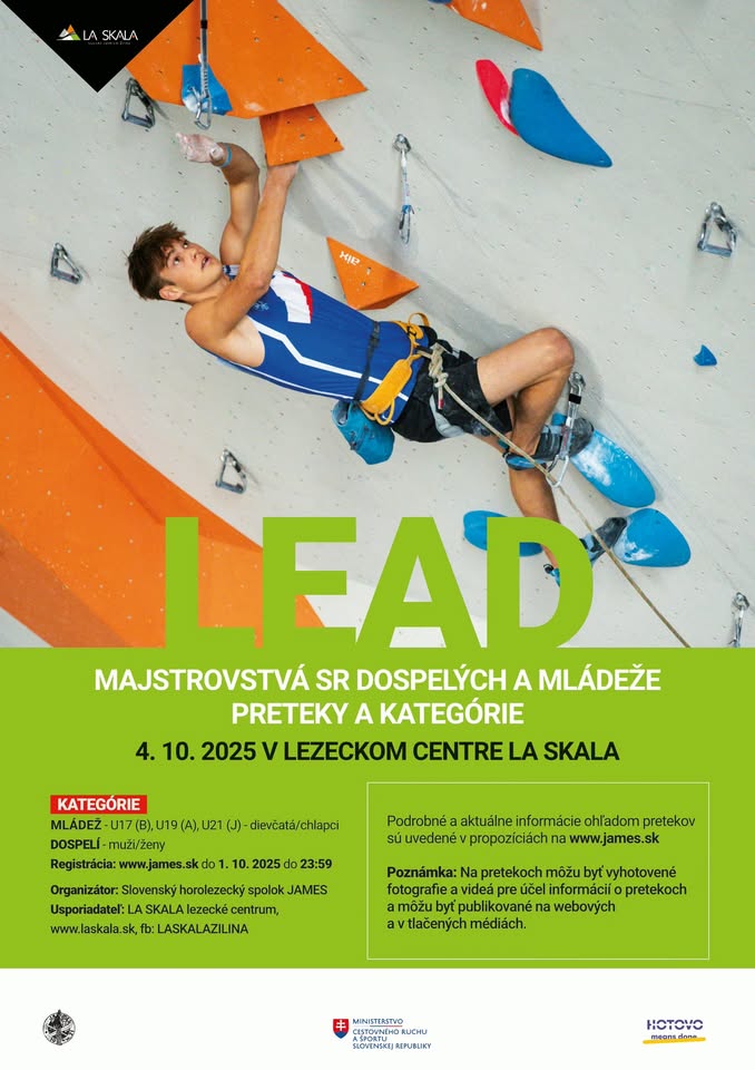 Majstrovstvá SR dospelých a mládeže v lezení - LEAD