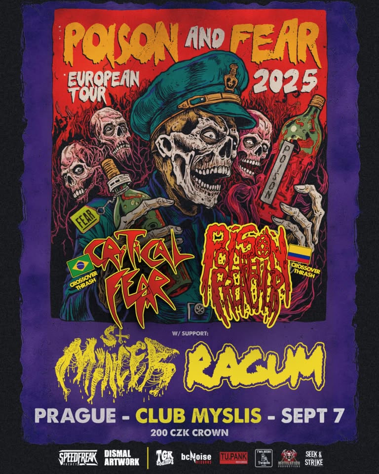 CRITICAL FEAR (BR) / POISON THE PREACHER (CO) / RAGUM (PS) / ST. MINCER (CZ/MEX)